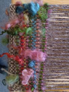 Starting out - first few rows on the loom